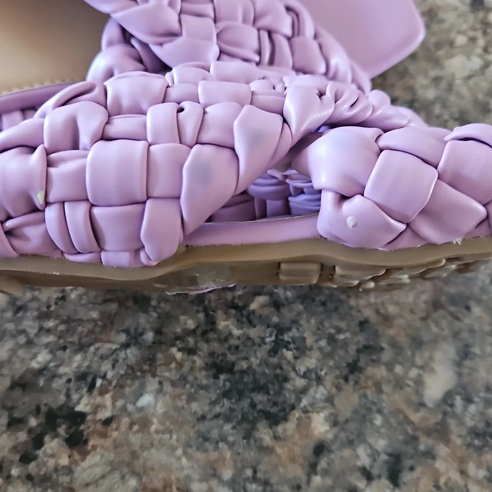 Size 8 Lily Morgan Elegant Lavender Women's Sandals - Picture 6 of 7